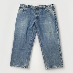 Cabela's Jeans Mens‎ Big & Tall 50x30 Relaxed Fit Tapered Blue Denim (50x28)